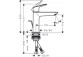 Páková umyvadlová baterie 110 Fine s umyvadlovou výpustí, Hansgrohe Logis - Černá Matný