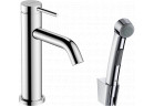 Páková umyvadlová baterie 110 z główką Bidetta a hadicí sprchovým 160 cm, Hansgrohe Tecturis S - Chrom 
