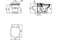 Mísa WC závěsná, bezkołnierzowa, Ideal Standard CONTOUR 21 - Bílý 