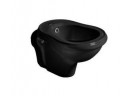 Závěsný bidet Kerasan Retro odtok vodorovný - černá