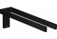 Dvojitý věšák na ručník, AXOR Universal Rectangular - Černá Chrom Szczotkowany