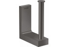 Závěs na rezervní toaletní papír toaletní, AXOR Universal Rectangular - Černá Chrom Szczotkowany