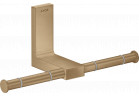 Dvojitý závěs toaletního papíru, AXOR Universal Rectangular - Bronz Szczotkowany