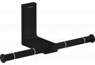 Dvojitý závěs toaletního papíru, AXOR Universal Rectangular - Černá Matný
