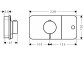 Modul termostatický, podomítkový do 1 příjimača, AXOR One - Bílý Matný 