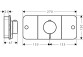 Modul termostatický, podomítkový do 2 přijímačů, AXOR One - Bílý Matný