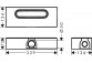 Souprava základní pro lineární odtok, montáž standardní, AXOR uBox universal 