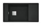 Dřez wbudowywany Franke Fresno FSG 611-88 Fragranit, 88x50cm - černá matnáný