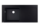 Dřez Hansgrohe S5110-F450, 1050x415 mm, stolní z ociekaczem z pravé strány stronie - grafitowa černy