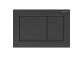 Tlačítko Geberit Omega30 přední spouštěcí/górny pro splachovací nádržky, černá-lesklý chrom-černá