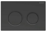 Tlačítko Geberit Omega30 přední spouštěcí/górny pro splachovací nádržky - černá matnáný/černá/černá matnáný