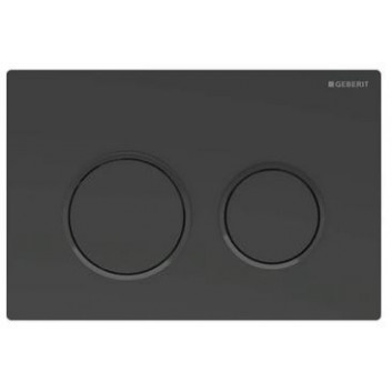 Tlačítko Geberit Omega30 přední spouštěcí/górny pro splachovací nádržky - černá matnáný/černá/černá matnáný