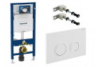 Modul podomítkový Geberit Duofix H112 + distanční ramena + Tlačítko Geberit Sigma 20 bílý/lesklý chrom/bílý