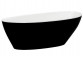 Vana volně stojící Besco Goya B&W, 160x70cm, oválný, černá/bílý