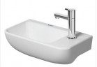 Umyvadlo 40x22 cm asymetrické Duravit Me by Starck s povrchem WonderGliss bílá 