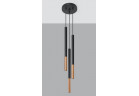 Lampa závěsná Sollux Ligthing MOZAICA 3P G9 3X12W, černá/měď