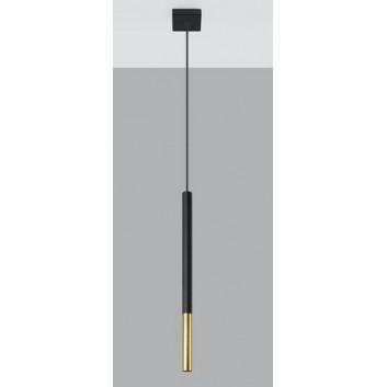 Lampa závěsná Sollux Ligthing MOZAICA 1, G9 1X12W, černá/měď