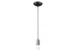 Lampa závěsná Sollux Lighting NESO 1, E27 3x max 15W LED, černá/szara