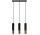 Lampa závěsná Sollux Ligthing LOOPEZ 3L , GU10 3x40W, 3x12W LED, černá/měď