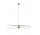 Lampa závěsná Sollux Ligthing ESKOLA, průměr 110cm,E27 1x60W, 1x15W LED, černá