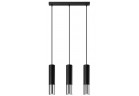 Lampa závěsná Sollux Ligthing LOOPEZ 3L, GU10 3x40W, 3x12W LED, černá/chrom