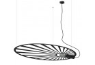 Lampa závěsná Sollux Lighting LEHDET, ,E27 1x60W, 1x15W LED , černá