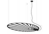 Lampa závěsná Sollux Lighting LEHDET, ,E27 1x60W, 1x15W LED , černá
