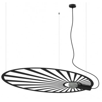 Żyrandol Sollux Lighting RIO, kruhový průměr 55 cm, LED 30W 3000K, černá