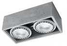 Plafon Sollux Lighting Quatro 2, ,GU10/ES111, 2x40W, 2x12W LED , šedá