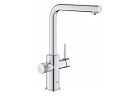 Baterie filtrująca s výsuvnou sprchou, GROHE BLUE PURE MINTA - chrom