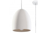 Lampa závěsná Sollux Lighting FLAWIUSZ keramický, E27 1x60W, 1x15W LED, bílý