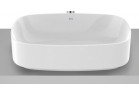 Umyvadlo na postavení na desku 50 cm, oválný, Roca FINECERAMIC - Bílá