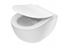 Závěsné wc WC Deante Peonia 51x36cm, bezkołnierzowa - bílý