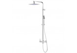 Sprchový set Corsan Ango,horní sprcha LED, z otočnou výtokovým ramenem, chrom