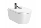 Závěsný bidet Roca Inspira Round 37x56 cm, s povrchem Superglaze - bílý