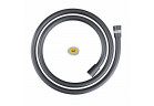 Hadice prysznicowyz O-ringiem i regulatorem prietoku vody Corsan 150 cm, černá