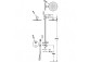 Souprava termostatické batérie naściennej 2-drożnej prysznicowej TRES BASE PLUS - Chrom 