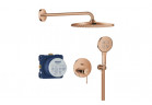 Podomítkový sprchový set s hlavovou sprchou Rainshower Mono 310 Grohe Essence , warm sunset