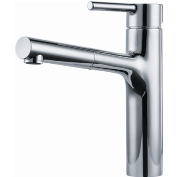 Dřezová baterie Franke Centro pull-out , výška 278mm, otočné i wycągana výtokové rameno, chrom