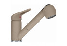 Dřezová baterie Franke Prince II pull-out spray , výška 175mm, otočné výtokové rameno, cappuccino