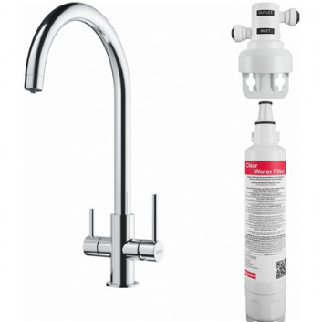 Dřezová baterie Franke Urban pull-out , výška 294mm, otočné i výsuvná sprcha, chrom