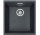 Dřez Franke Tectonite Sirius SID 110-34, 370 x 435x mm do podbudowy - onyx