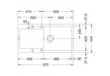 Dřez wbudowywany, Franke Maris MRG 611-97 XL , černá matnáný