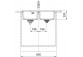 Dřez wbudowywany, Franke Maris MRG 620-35-35 ,černá odtok černá matnáný