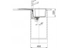 Dřez wbudowywany, Franke Urban UBG 611-78 , onyx