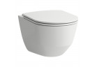 Mísa WC Laufen Pro závěsná, 36,5 x 53 cm, Rimless, s povrchem Clean Coat - bílá