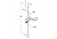 Sprchový set Kludi Freshline 1S se sprchovou hlavou i držákem 90 cm bílý/chrom