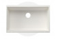 Dřez podvěsný Blanco SUBLINE 400-U, bez zátky, 55,5x50 cm, bílý