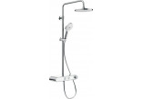 Sprchová tyč 810mm, Duravit - Chrom/Bílý lesklý