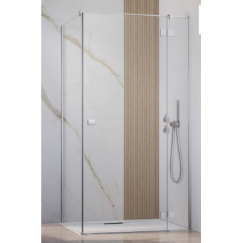 Pevná boční stěna S1 70 Radaway Essenza New Black KDJ 66.7-68.2-200cm, profil černá, sklo čiré